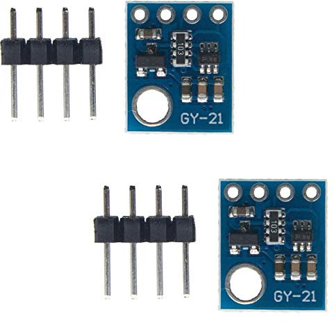 TECNOIOT 2 Stück GY-21 HTU21 HTU21D Feuchtigkeitssensormodul Feuchtigkeitssensormodul I2C-Schnittstelle