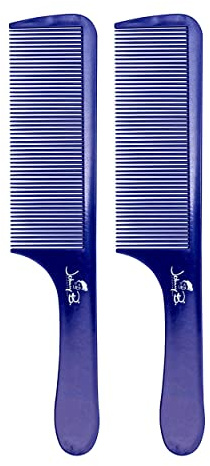 JOHNNY B. Get Faded Anti-Static Heat Resistant Professional Hair Combs, 2-Pack Set