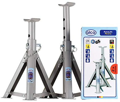 Hochwertige Schwerlast-Achsenheber Ständer 3 Tonnen 2 Stück Set Alca Germany PKW Hebeständer Notfall DIY