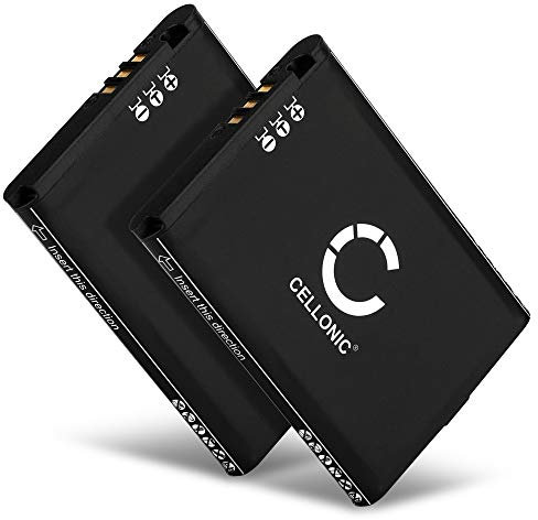 CELLONIC 2X Ersatz Akku KTR-003 kompatibel mit Nintendo New 3DS Ersatzakku 1200mAh Game Gamepad Joypad Batterie