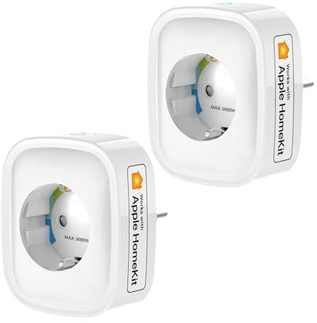 Gosuna Smart SP1-C Enchufe WiFi 16A con Apple HomeKit, Pack de 2