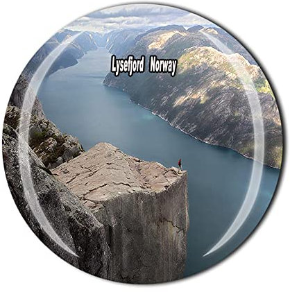 Lysefjord Norwegen Kühlschrankmagnet Touristen Souvenir Geschenkkollektion Kühlschrank Kristall Magnet Aufkleber