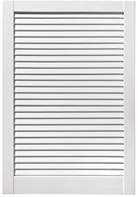 ben+camilla.com geschlossene Lamellentür | Weiß 71,7 x 49,4 cm | Hochwertige Massivholz Lamellentüren | Premium lackiert | Kiefer