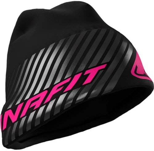 Dynafit Unisex Alpine Reflective Beanie, Black Out Pink Glo/6070, Einheitsgröße