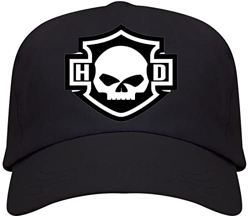 Genérico Harley Logo schwarz Herren Kappe, Schwarz , One size