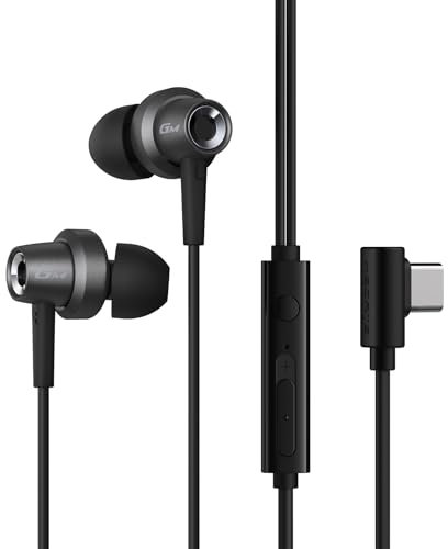 Edifier GM260 Plus USB-C Kabelgebundene Gaming-Kopfhörer, Omni-Direktionales integriertes Mikrofon, 10mm Treiber, Metallgehäuse, Lautstärkeregler, USB-C