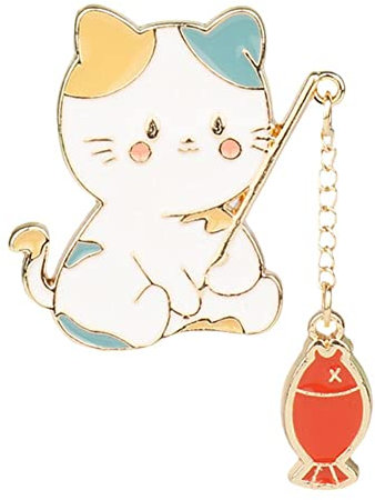 Pin's en émail, adorable broche en forme d'animal de dessin animé, broche pour sac à dos, cadeau de saison, bijoux pour