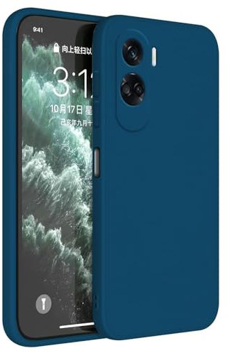 Topme Cover per HONOR 90 Lite 5G (6.7 Inches) Custodia Case, Protezione Della Pelle Della Custodia in Silicone Tpu - Blu zaffiro