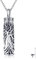 URONE Tree of Life Urn Necklace for Ashes 925 Sterling Silver Tree of Life Cylinder Urn Pendant Necklace Ashes Jewellery Memorial Gifts for Women Men