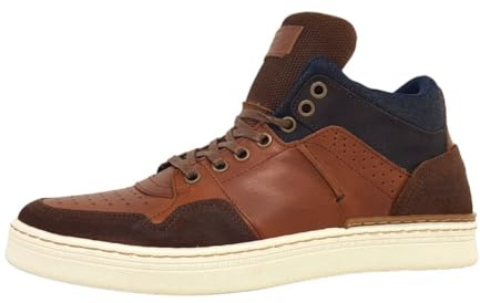 BULLBOXER Herrenschuhe Stiefel Schnürer Braun Freizeit, Schuhgröße:47 EU