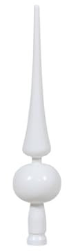 28cm Christbaumspitze Weihnachtsbaumspitze Weiss Treetop Glas 280mm Spitze Weihnachtsbaum Baumspitze Tannenbaumspitze Ornamente Opal Deko Weihnachten