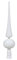 28cm Christbaumspitze Weihnachtsbaumspitze Weiss Treetop Glas 280mm Spitze Weihnachtsbaum Baumspitze Tannenbaumspitze Ornamente Opal Deko Weihnachten