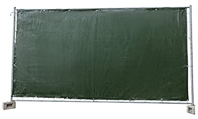 Bauzaunplane grün - 1,76 m x 3,41 m