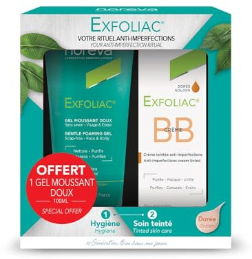 Noreva Exfoliac BB Cream 30 ml + Mild Schäumendes Gel 100 ml Geschenkt - Golden