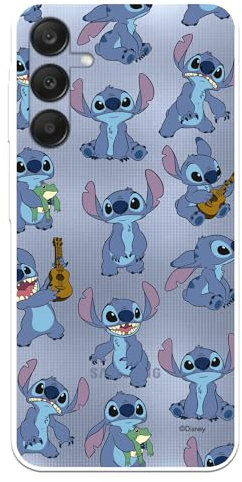 Schutzhülle für Samsung Galaxy A25 5G, offizielle Lilo & Stitch Patron, transparent, zum Schutz Ihres Handys; Schutzhülle für Samsung Galaxy A25 5G aus flexiblem Silikon, offiziell lizenziert von