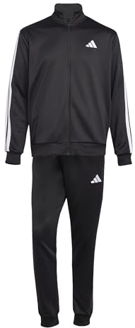 adidas Men's 3 STRIPES FRENCH TERRY TRACKSUITS, black, XS