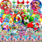 SABAN Super Mari Geburtstag Deko 6 Jahre, Super Mari Party Deko, Super Mari Kindergeburtstag Deko, 3D Party Luftballon, Premium Tischdecke, Kuchen Deko, Geburtstags Geschirr Set für Jungen und Mädchen
