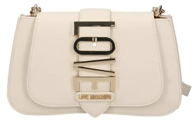 Love Moschino POLJC4224PP0MKC0110U, Borsa a Spalla Donna, Avorio