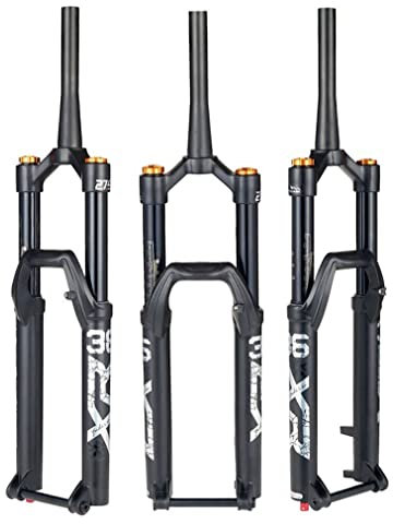 UIOPPOI Forcelle sospese per mountain bike 26 27,5 29 forcella ad aria da viaggio 160 mm regolazione rimbalzo 15 x 110 mm perno passante Boost forcella MTB 1-1/2 tubo conico blocco manuale forcella