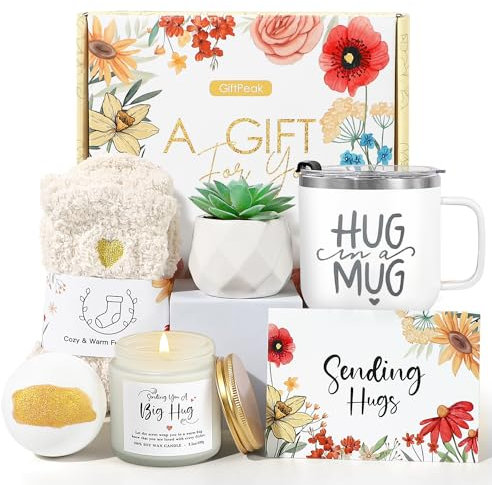 Sympathy Gift Baskets, Sympathy Gifts For Loss of Loved One, Gifts for Women, Sorry For Your Loss Gift Basket, Women Self Care Package Gifts, Inspirational Gifts For Her, Thinking of You Box