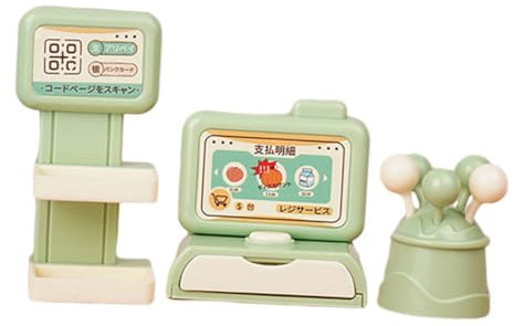 JOINPAYA 1 Set Caisse Enregistreuse Modèle Caisse Enregistreuse Jouet Caisse Enregistreuse Interactive Magasin De Jouets Jeu Jouet Miniature Caisse Enregistreuse Supermarché Playset Mini