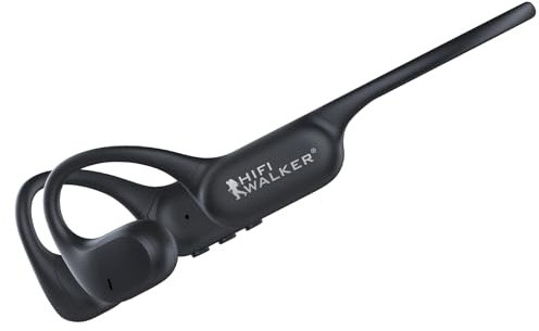 HIFI WALKER T10 Fit Auriculares Deportivos Inalámbricos Bluetooth 5.4 con MP3 de 32GB, 15h de Batería, IPX5 Impermeables, Diseño Abierto Estilo Open Ear para Running y Gimnasio