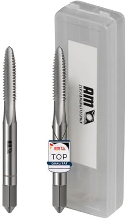 AM-Zerspanungstechnik Gewindeschneider Set M6 x 1 | Vorschneider + Fertigschneider | Gewindebohrer Set 2-tlg. | Handgewindebohrer (M6x1)