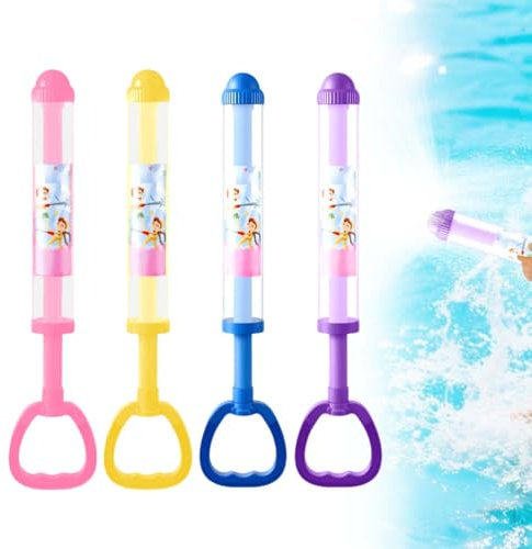 Pistolet a Eau,4 Pièces Pistolet a Eau Enfant,Feux d'artifice Pistolet à Eau,Pistolet a Eau Puissant pour Jeux d'eau Enfant Exterieur,Jouet Piscine