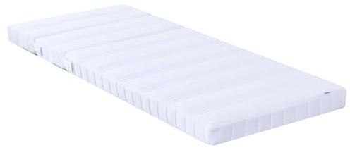 vidaXL Foam Mattress Manual White 80 x 200 cm Fabric,