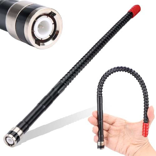 CB Radio Antenna Whip Soft 27MHz BNC Male Adapter Compatible with Cobra Uniden Midland Maxon Car Mobile Truck Vehicle Portable Handheld CB Radio