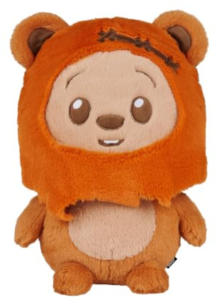 Disney Star Wars Huggables Ewok Plüschfigur 35 cm – großes Kuscheltier Sammlercharakter zum Spielen und Sammeln, extra weicher Stoff, detailreiches Design, Fanartikel für Kinder und Fans