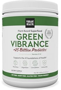 Vibrant Health Green Vibrance Powder - 60 Day Supply - 660g