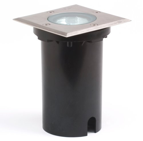 Konstsmide Halogen Bodeneinbaustrahler 7608 (B: 11cm T: 11cm T: 22cm, 1x35W, IP65) rostfreier Edelstahl