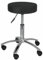 AMSTYLE Hocker Design Arbeitshocker verstellbar Bezug Stoff/Mesh Schwarz Sitzhocker Teppichbodenrollen Rollhocker gepolstert ohne Lehne Praxishocker auf Rollen Arzthocker höhenverstellbar XL