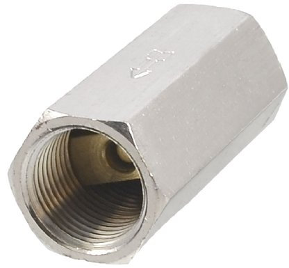 sourcing map Massivem Messing 3/8 PT Thread Luft Gas Wasser Rückschlagventil Rückschlagvent