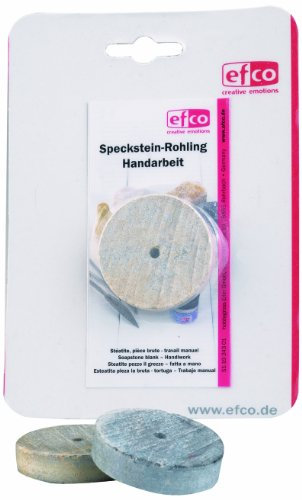 efco Speckstein-Rohling, rund, mit Loch, neutral