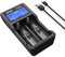 XTAR VC2 Premium UB Ladegerät mit LCD Display (MC Eries Upgrade) 18350 18500 18650 18700 14500 16340 17500 Li-Ion Akku-Ladegerät (ohne Batterien), S