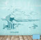 Wandtattoo Wandaufkleber Strandkorb am Meer maritim Ein Tag am Meer M1496 - ausgewählte Farbe: *Lichtblau* ausgewählte Größe:*S 80cm breit x 50cm hoch