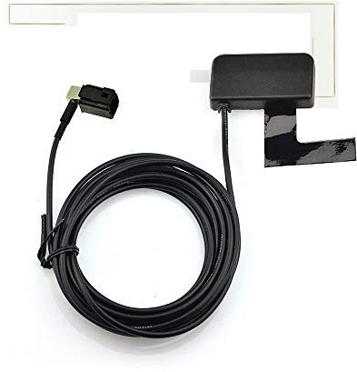 Eightwood DAB Car Aerial DAB Aerial Fakra A Adapter dab Antenna Digtial Car AM/FM Anlog Radio Glass Mount Extension Cable 300CM 9.8ft Compatible for Pioneer Clarion Alpine