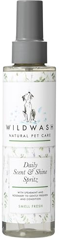 WildWash Smell Fresh Conditioning Spray 150ml - Spearmint and Rosemary Freshen and Condition to Combat Odour - Natural, Sulphate and Paraben-Free for Sensitive Skin