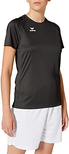 Erima Damen Performance T-Shirt, Schwarz, 38 EU