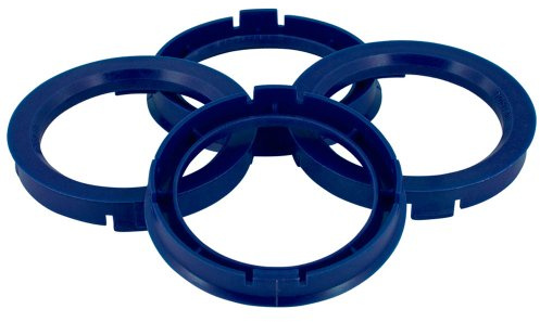 Satz TPI Radnaben-Zentrierringe - 74.1->56.6mm - Reflex Blau