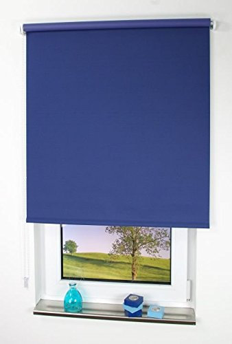 LIEDECO Seitenzugrollo Uni-Verdunkelnd 162 x 180 cm Fb. dunkelblau