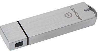 Kingston IronKey S1000 Encrypted USB Flash Drive 8GB On-Device Cryptochip and FIPS 140-2 Level 3 Certified-IKS1000B/8GB