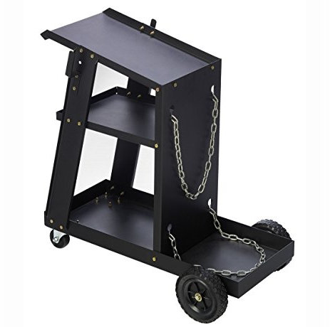3 Tier Welding Cart Trolley For Mig Welder Inverter Welding Gas Bottle Holder