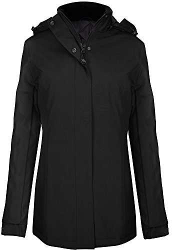 Kariban Womens/Ladies Parka Jacket (M) (Black)