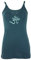 GURU SHOP Yoga-Top aus Bio-Baumwolle OM - Taubenblau, Damen, Size:M