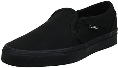 Vans Asher, Zapatillas Deportivas Mujer, Black and Black, 38.5 EU