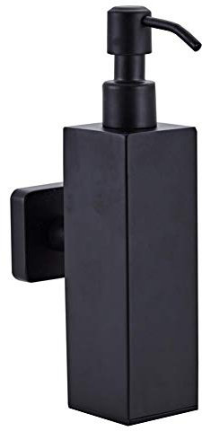 YHSGY 304 Edelstahl Wandmontage Manuelle Schwarze Seifenspender 200Ml Shampoo Duschgel Flasche Händedesinfektionsmittel