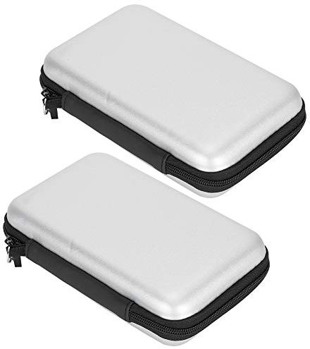Custodia da trasporto portatile da 2 pezzi Custodia rigida protettiva in EVA per 3DS XL/3DS LL/3DS console di gioco(Grigio)